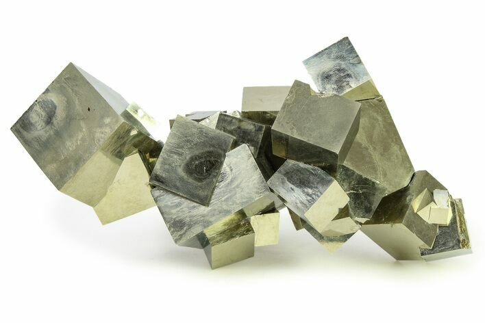 Amazing Natural Pyrite Cube Cluster - Navajun, Spain #325093